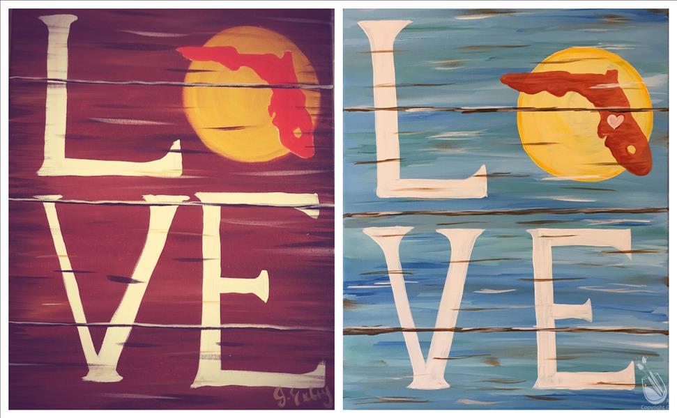 How to Paint FLORIDA LOVE**Public Event**