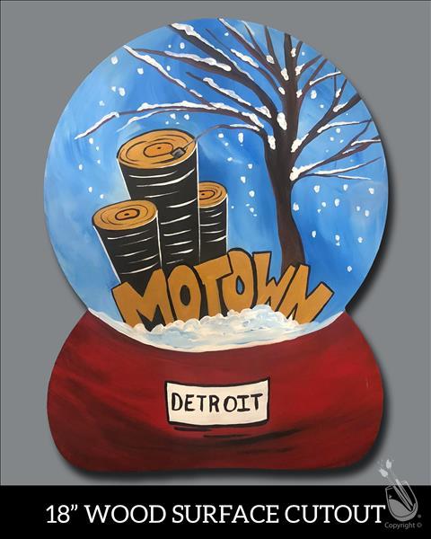 Motown Snow Globe Wood Cut Out - Save $10.00