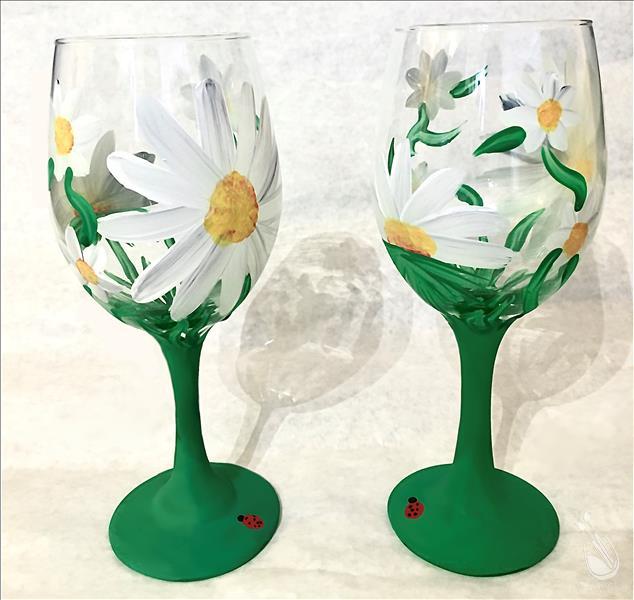 $25! Poppin' Daisies Glassware Set