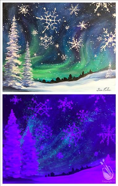 Snowflakes Falling - Blacklight Set
