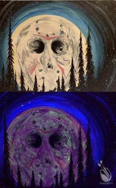 Moonrise over Friday the 13th - Blacklight Set