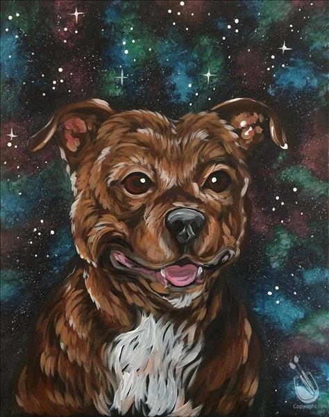 How to Paint Paint Your Pet! Galaxy Background!