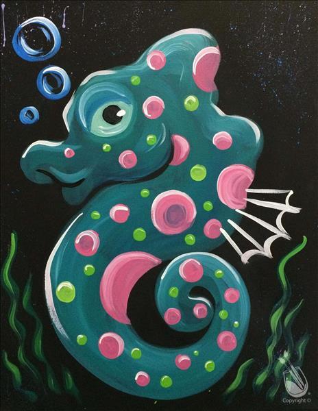 How to Paint Kids Camp - Sea Horse