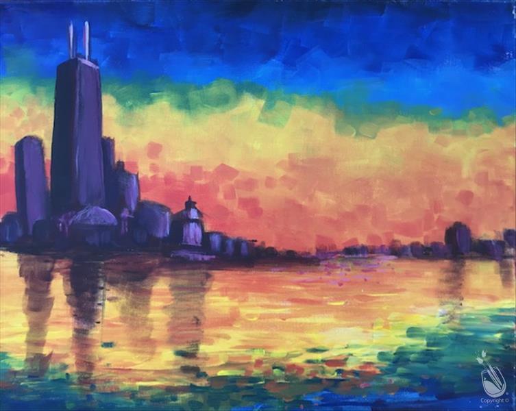 Chicago Ode to Monet- Evening Art