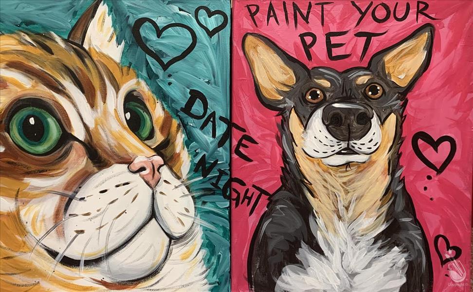 Paint Your Pet Date Night | Wine Incl