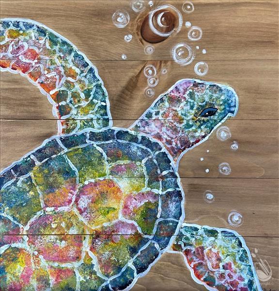 Spongy the Turtle | Canvas or Wood
