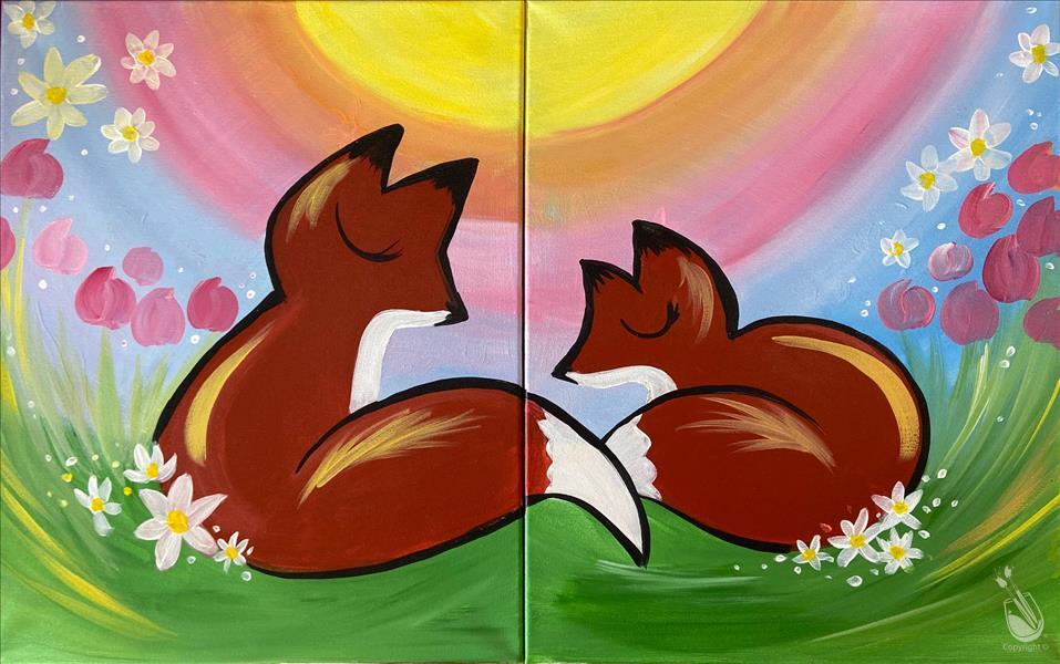 Foxes In the Summer Sun (SET)