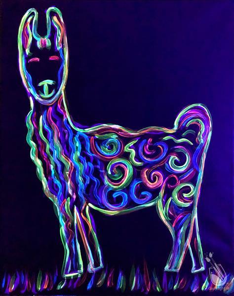Neon Llama BLACKLIGHT