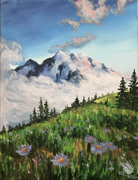 2x PAINT POINTS- Wild Flower Hike in the Mountains