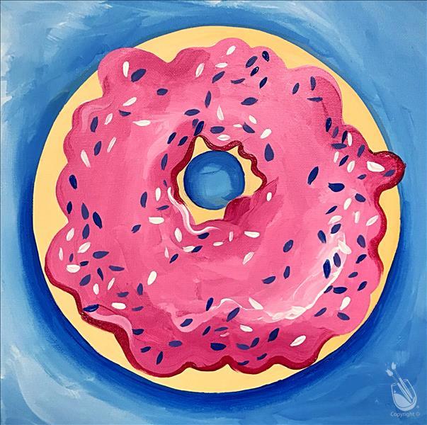 AGES 7+ Summer Class Doughnuts! on 12x12 Canvas