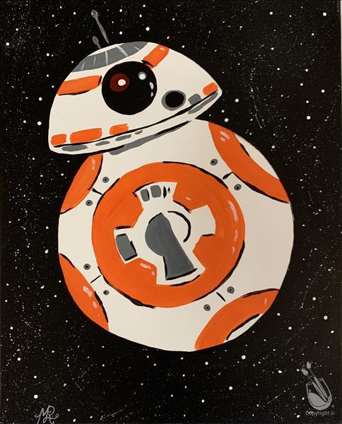 The Space Droid Orb - Orange Droid