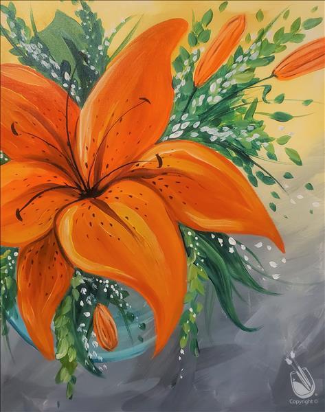 How to Paint Fall Lillies!