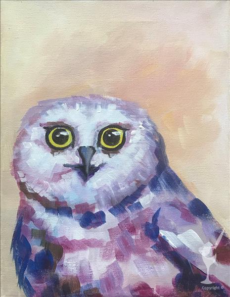 How to Paint MANIC MONDAY ($35) Bright-eyed Owl