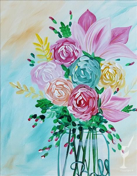 *ZOOM LIVE ONLINE CLASS* Vibrant Spring Flowers2