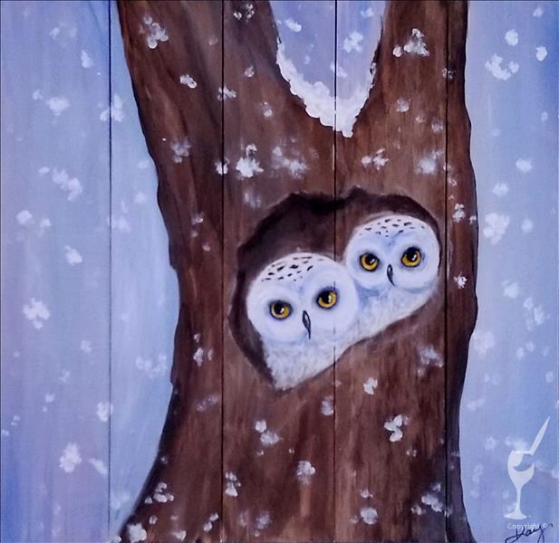 Snowy Owlets- Add a DIY Candle!