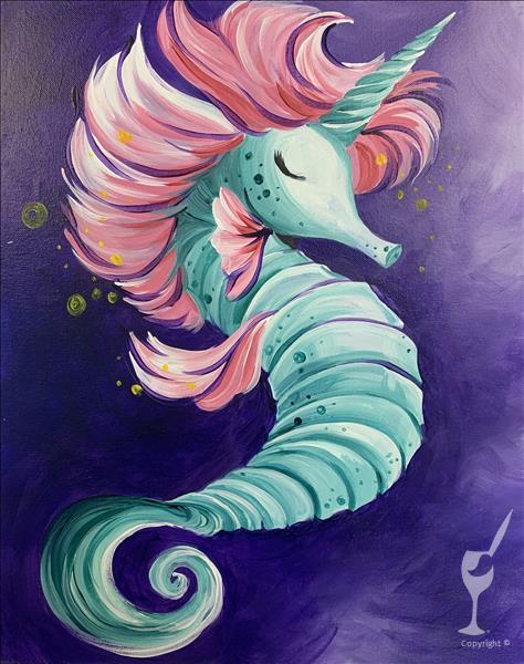 Pastel Seahorse