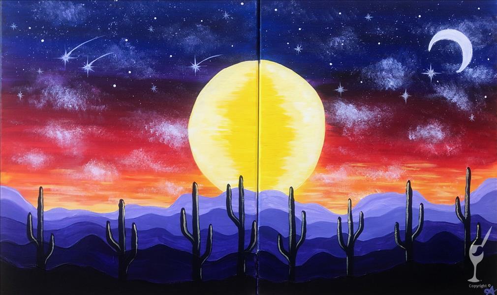 How to Paint Couples & Besties Night! ~ Desert Dreamin'