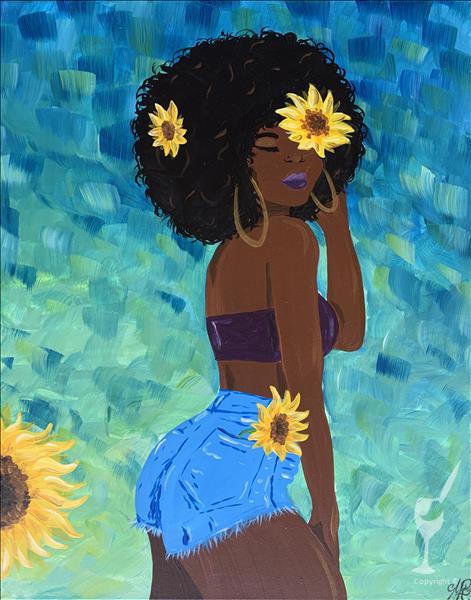 How to Paint Summer-Daisy Dukes & Sunflowers *Customize Yours