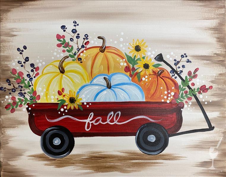 My Little Fall Wagon *Pre-Sketched*