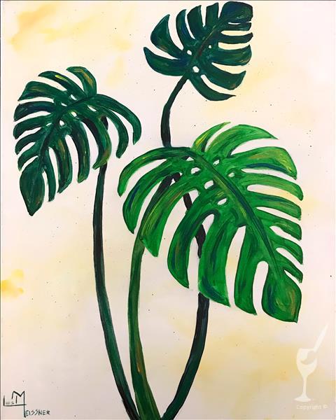 Happy Monstera + add on a DIY candle