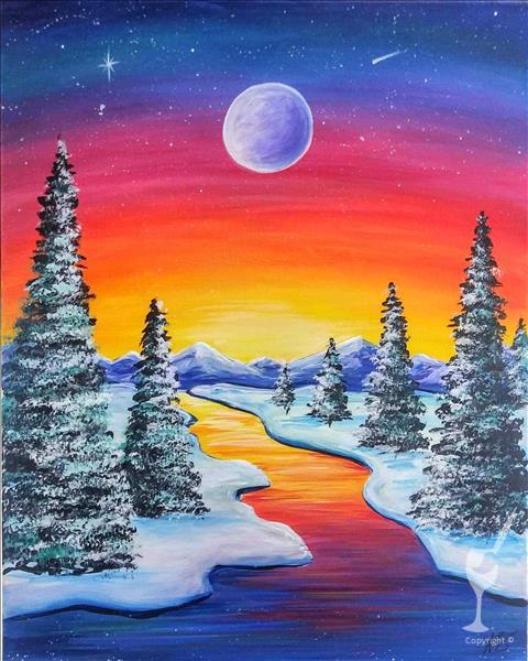 Vivid Winter Moonlight