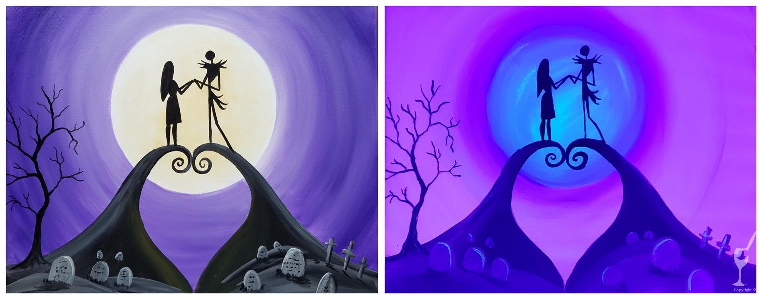 Spooky Couple Blacklight Set