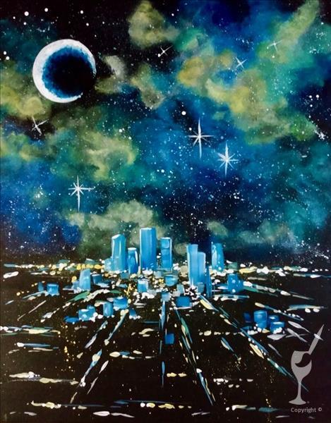 Blacklight Event! Cosmic Cityscape