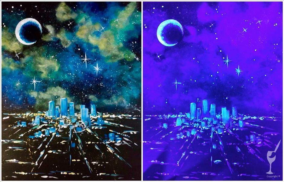 Cosmic Cityscape Blacklight Set