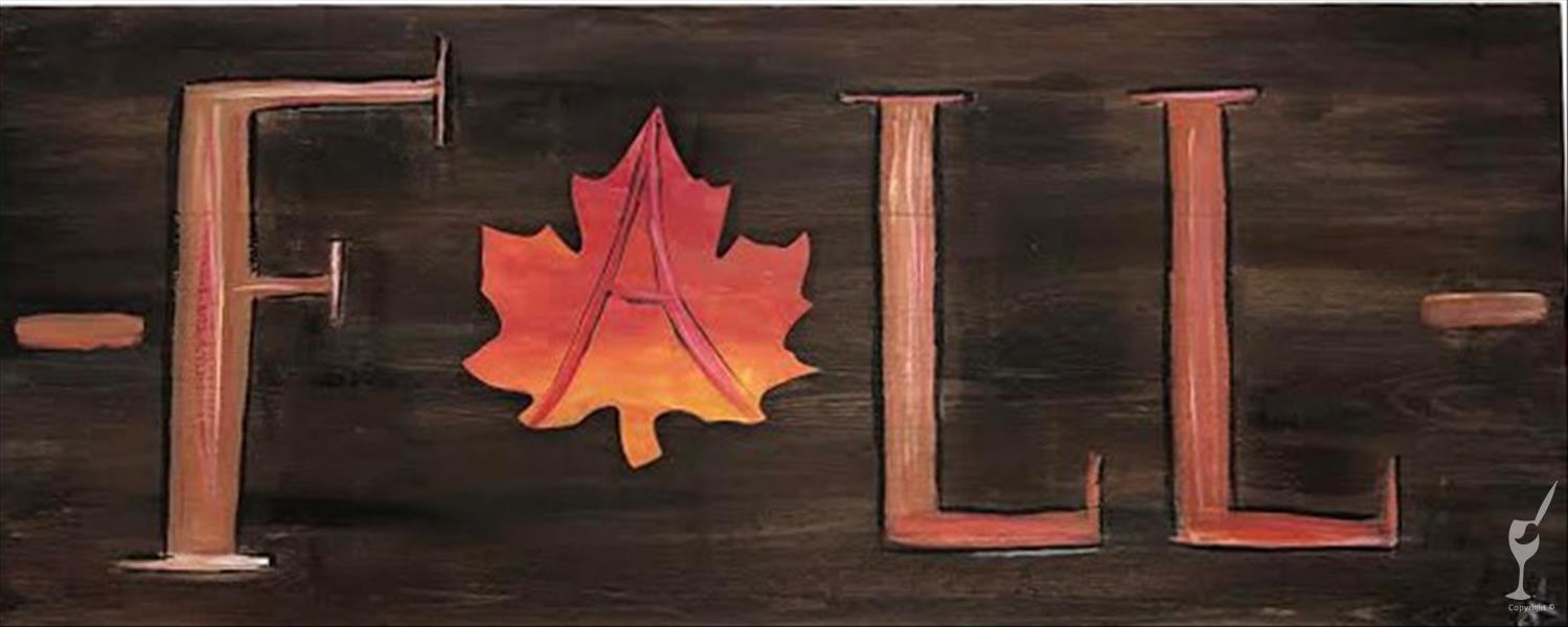 Fall Leaf Sign