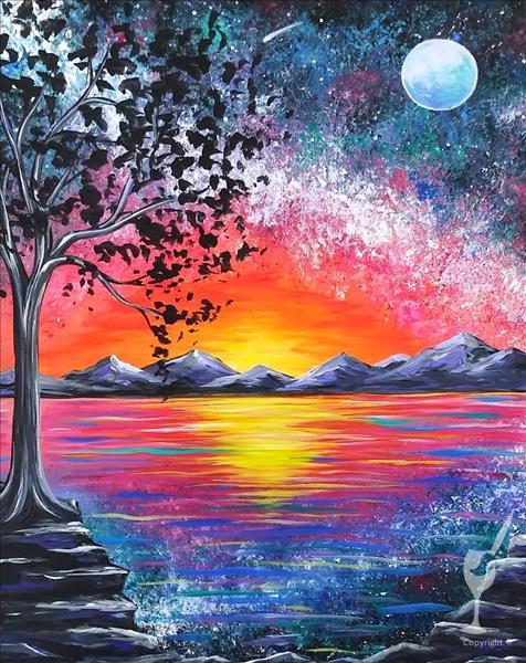 Happy Hour ~ $5 OFF ~ Vibrant Sunset Galaxy