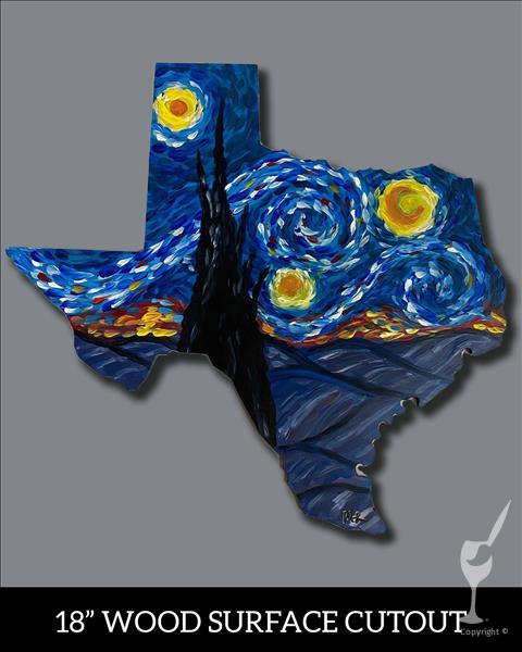 Starry Texas Cutout