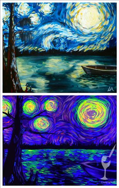 Starry Night in the Swamp Blacklight Set