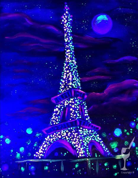 Eiffel Tower Lights BLACKLIGHT