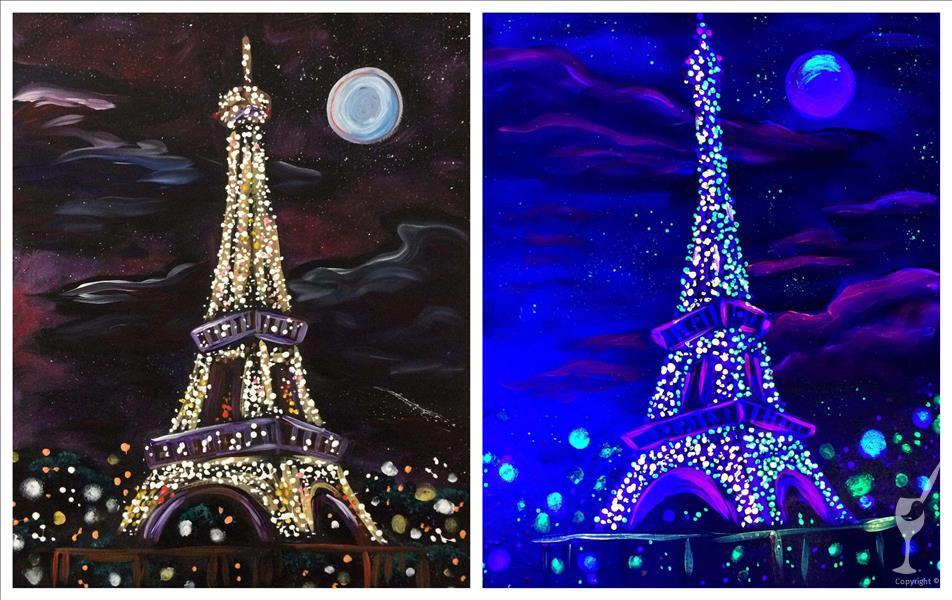 Eiffel Tower Lights Blacklight Set
