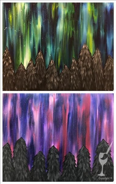 Ages 6+ COCOA & CANVAS Polar Lights~PickYourColor!