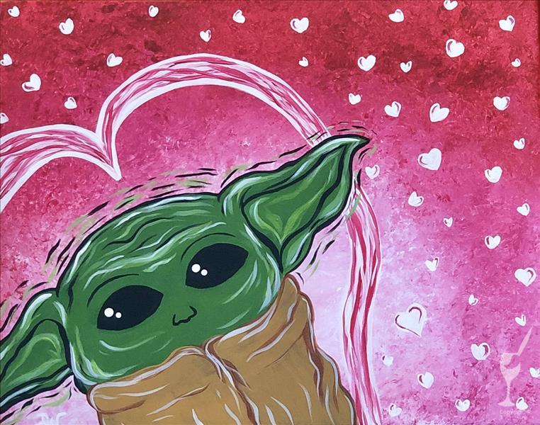 BABY YODA PAINT & SIP KIT  Host Your Own Sip and Paint Paint Party - Art  Fun Studio