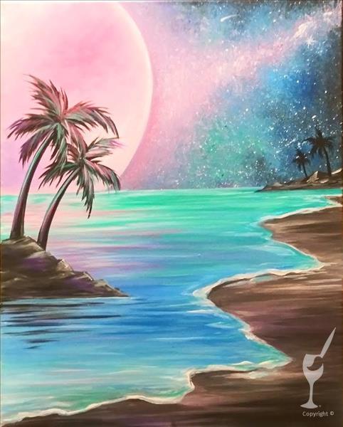 Moonlit Shores Saturday May 4 2024 Painting with a Twist