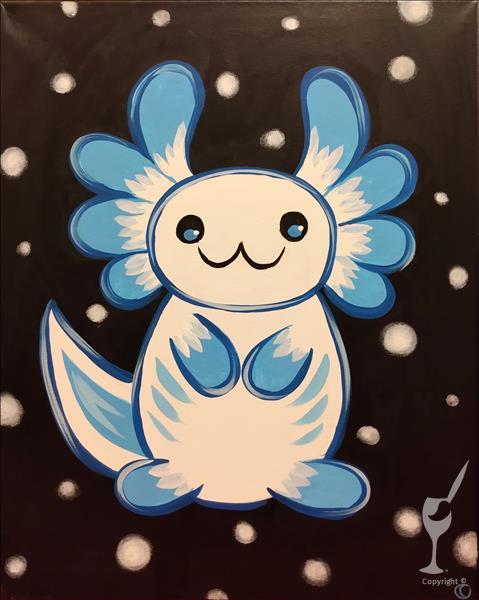 How to Paint SUMMER FUN! Moblette Little Axolotl (All Ages)