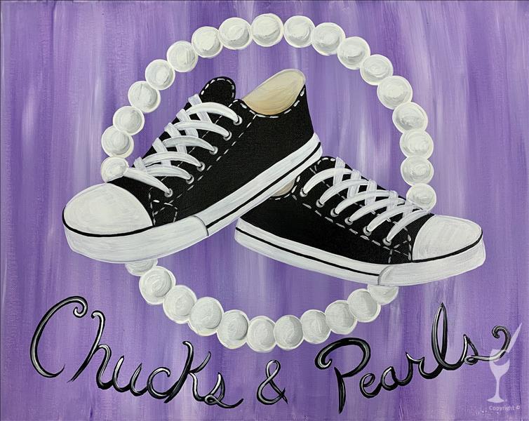 How to Paint NEW! Chucks with Pearls