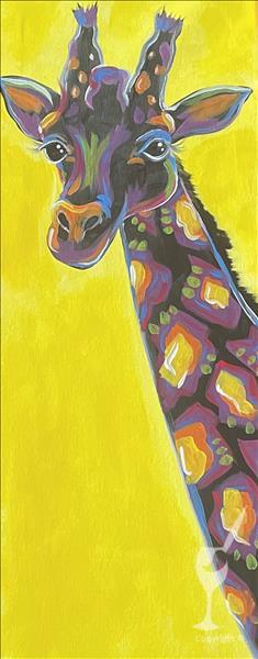 Neon Safari Giraffe