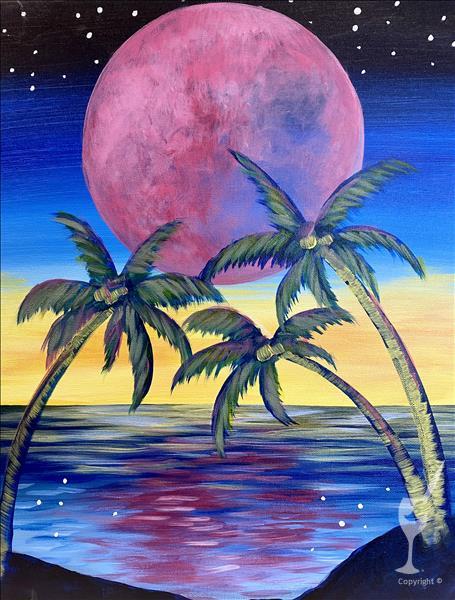 Celebrate the Pink Moon at the Beach