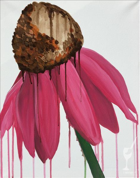Drippy Coneflower - COFFEE AND CANVAS