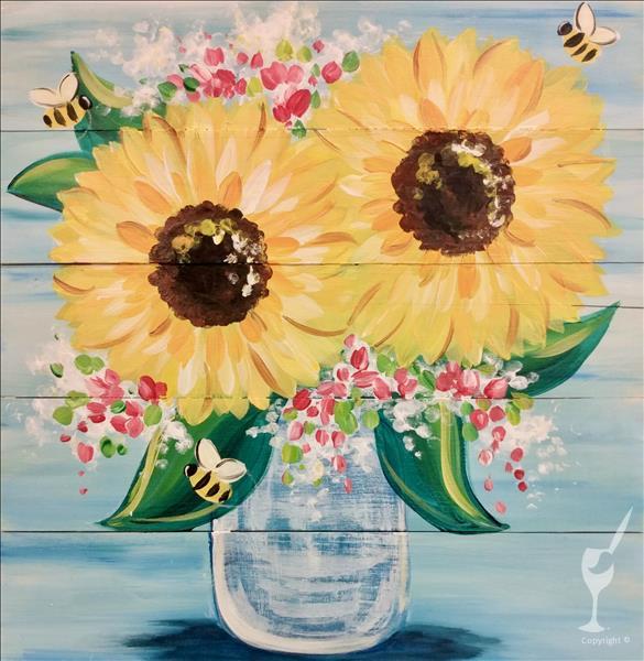 Coffee and Canvas | Bee my Sunflower