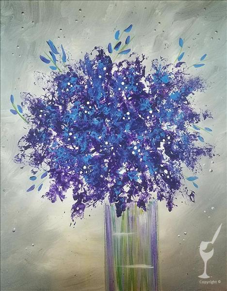 Purple Flowers + DIY Candle (LATE NIGHT)
