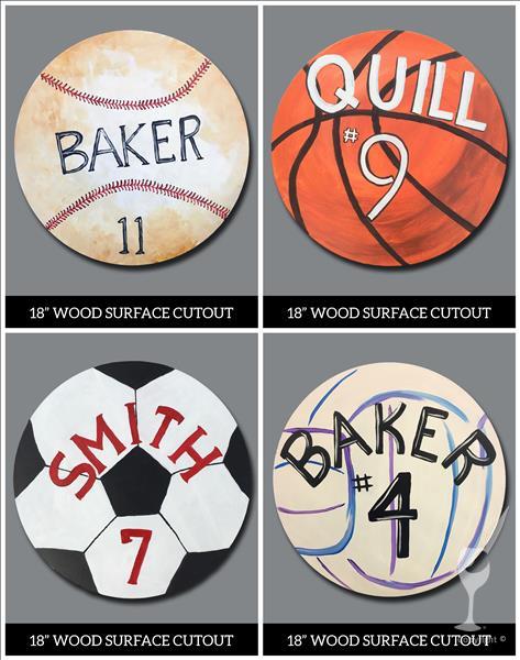 Personalize Your Sports Ball Cutout!