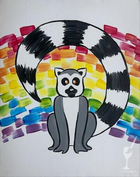 How to Paint Family Fun - Rainbow Lemur