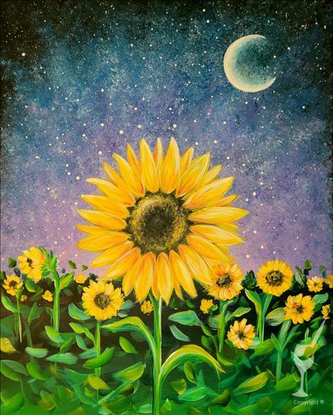 TAP, DIY To-Go Art Kits • Moon & Flowers Canvas Painting