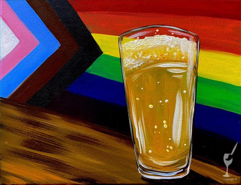 Pride Beer + add on a DIY candle