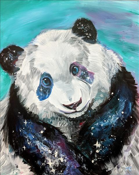Celestial Panda *BlackLight* Paint pARTy