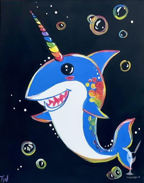 How to Paint NEW! *KATY ISD NO SCHOOL* Sharky (All Ages)